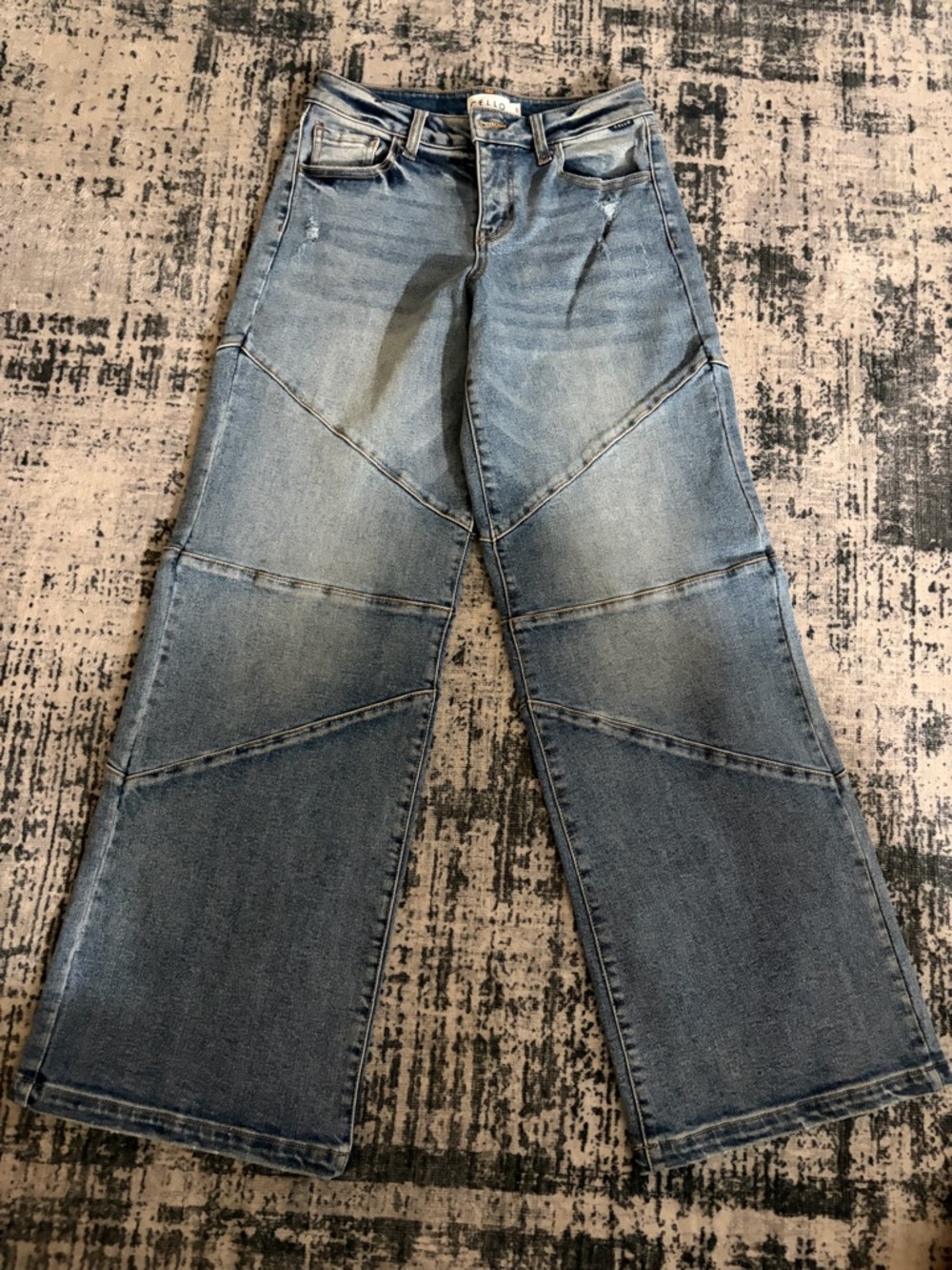 Cello Light Blue Washed Denim Jeans with Contrast Stitching